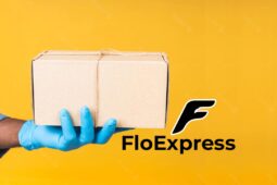 floexpress service with a hand holding a package