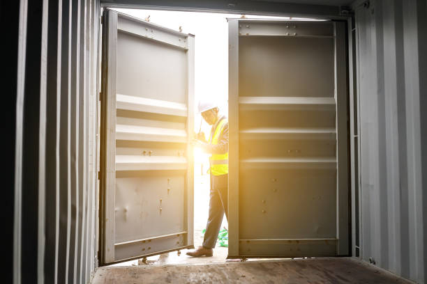 Cargo undergoing inspection, a step expertly managed by FloCargo's customs clearance services.