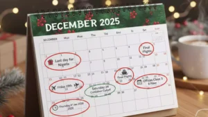 Holiday Shipping Schedule