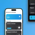 A smartphone displaying the latest Flocargo app update interface