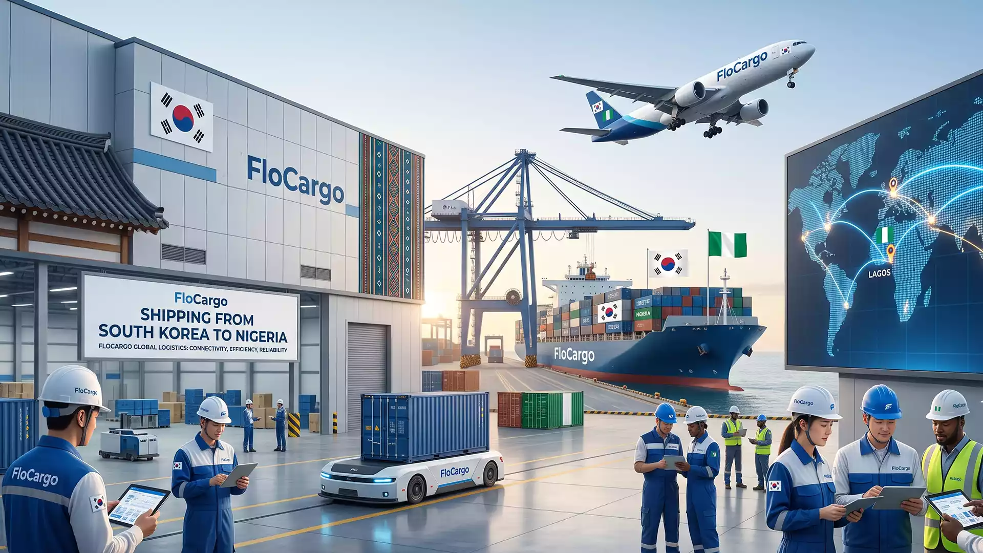 Shipping from South Korea to Nigeria