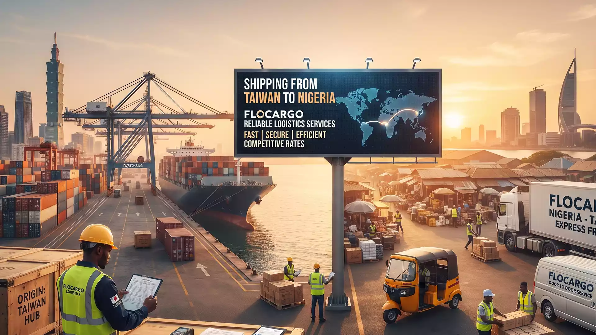 Shipping from Taiwan to Nigeria
