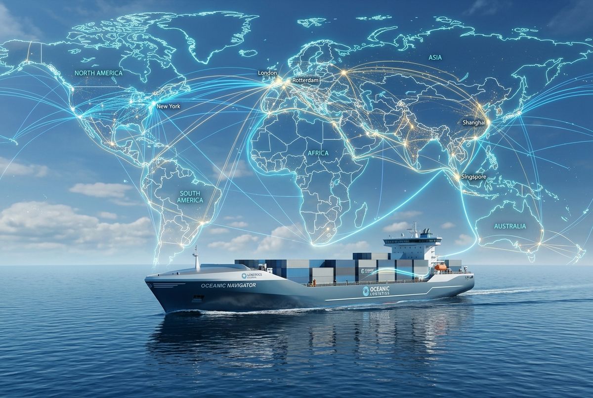 A modern cargo ship representing professional freight services for logistics companies in Nigeria.