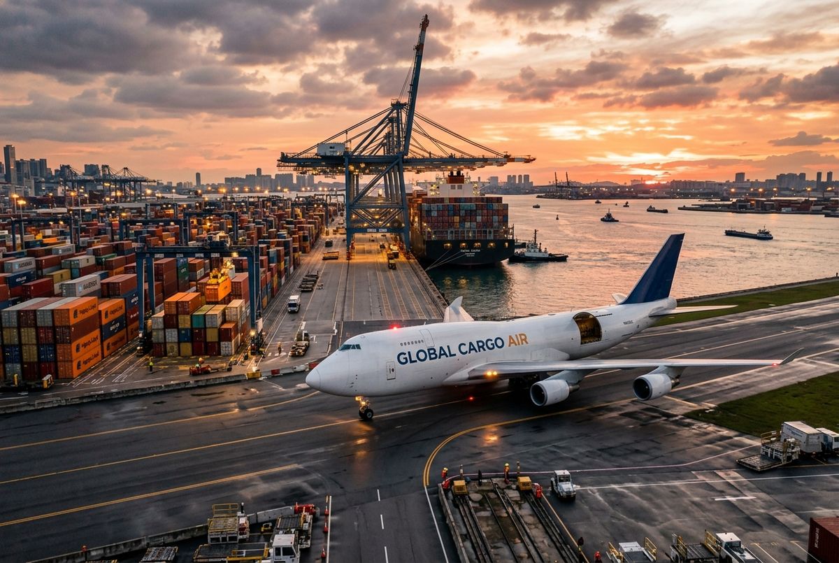 Professional logistics and global shipping operations managed by a USA-Nigeria Shipping company.
