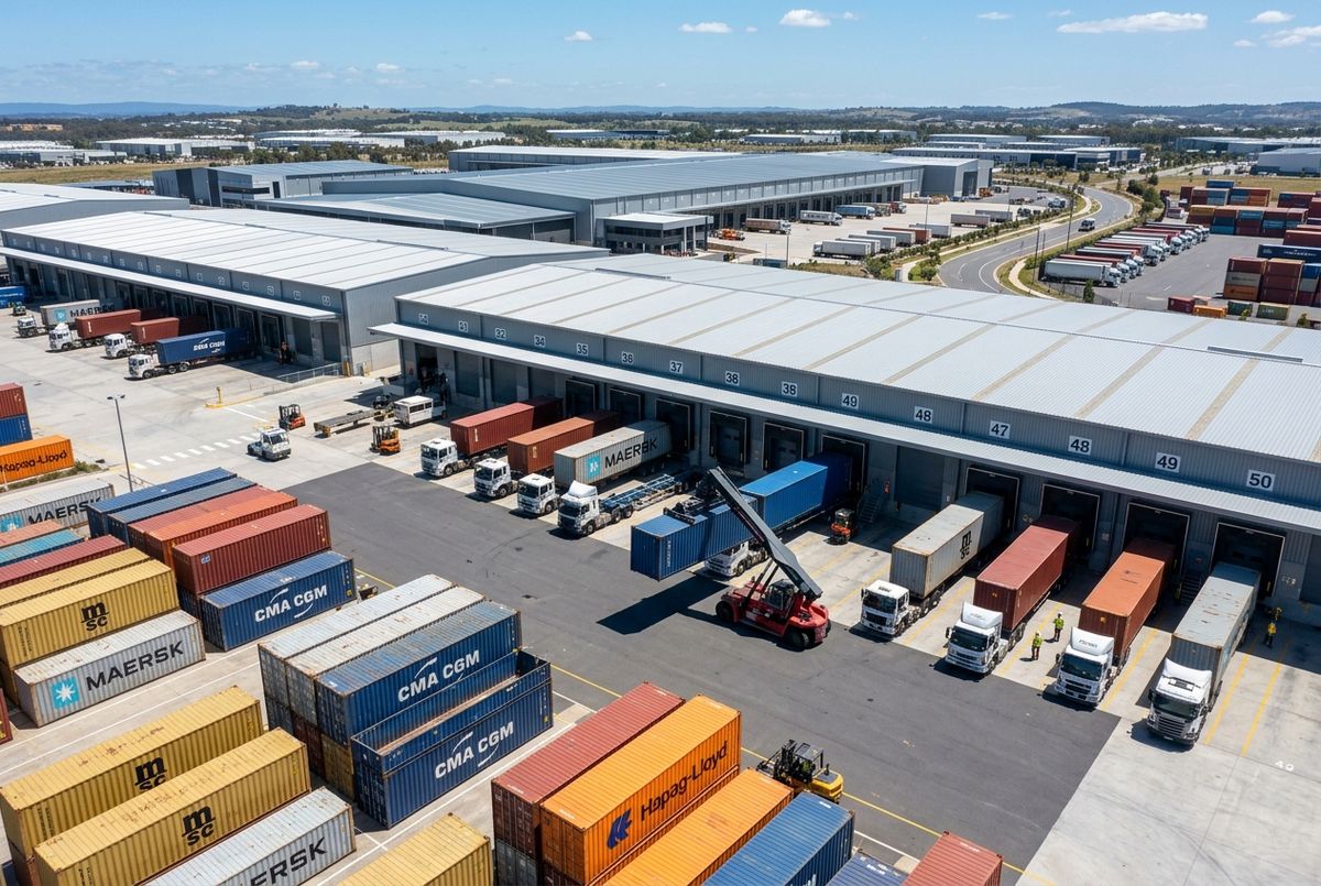 Reliable USA-Nigeria Shipping company handling cargo logistics in a modern warehouse setting.