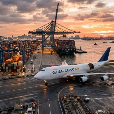 Professional logistics and global shipping operations managed by a USA-Nigeria Shipping company.